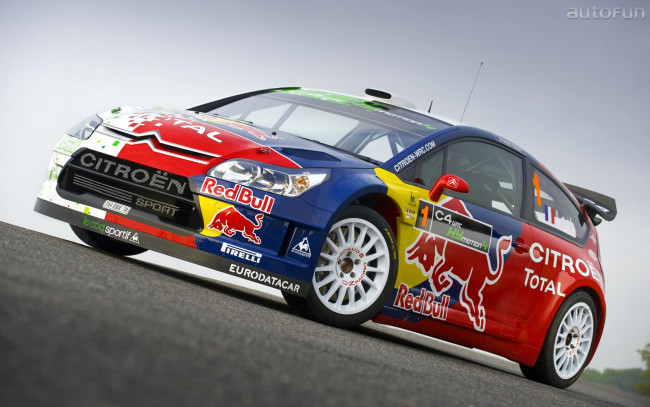Обои картинки фото citroen, c4, wrc, hymotion, автомобили