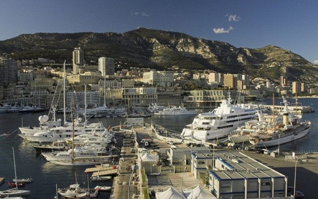 Обои картинки фото monaco, корабли, порты, причалы