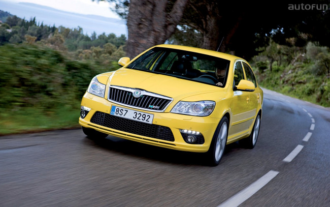 Обои картинки фото skoda, octavia, rs, автомобили