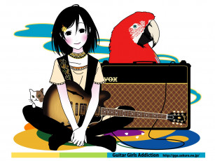 Картинка аниме guitar girls addiction