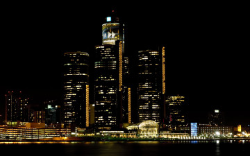 Картинка города огни ночного