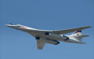 Картинка стратегический бомбардировщик ту 160 белый лебедь авиация боевые самолёты