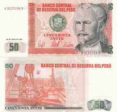 Картинка разное золото купюры монеты 50 инти перу