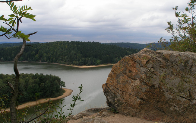 Обои картинки фото природа, реки, озера, камень, река, остров