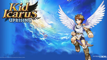 обоя kid, icarus, uprising, видео, игры, крылья