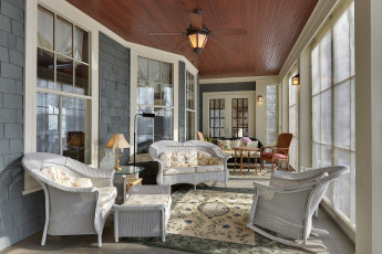 Картинка интерьер веранды +террасы +балконы кресла