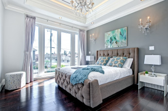 Картинка интерьер спальня кровать