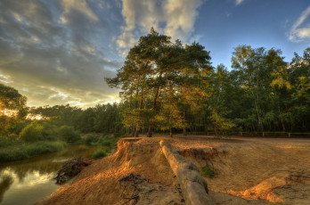 Картинка природа реки озера лес река обрыв