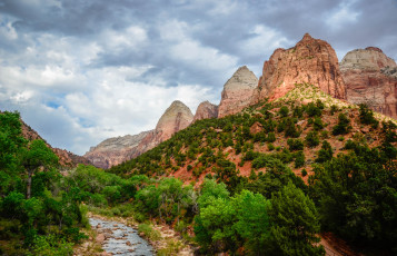 Картинка природа реки озера тучи река лес горы