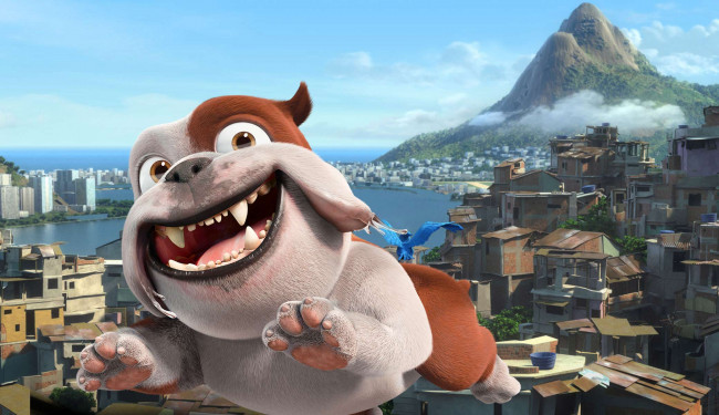 Обои картинки фото мультфильмы, rio 2, собака