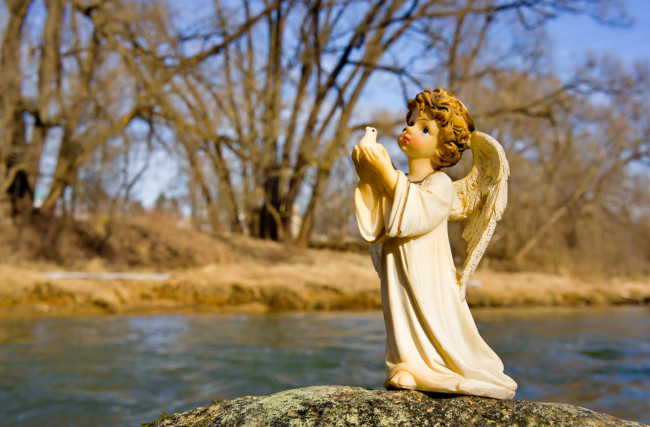 Обои картинки фото разное, садовые и парковые скульптуры, ангел