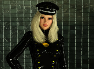 Картинка 3д+графика люди+ people блондинка фон взгляд девушка