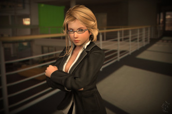 Картинка 3д+графика люди+ people поза фон девушка взгляд