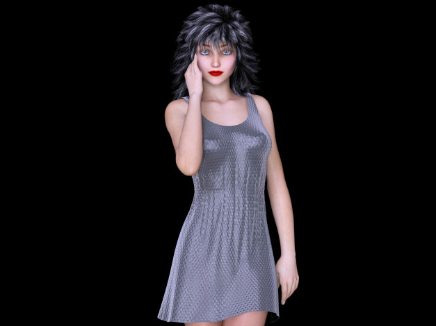 Обои картинки фото 3д графика, люди , people, девушка, фон, взгляд