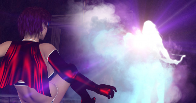 Обои картинки фото amazon, 3д графика, фантазия , fantasy, девушка, фон, взгляд