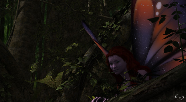 Обои картинки фото 3д графика, эльфы , elves, фон, взгляд, фея