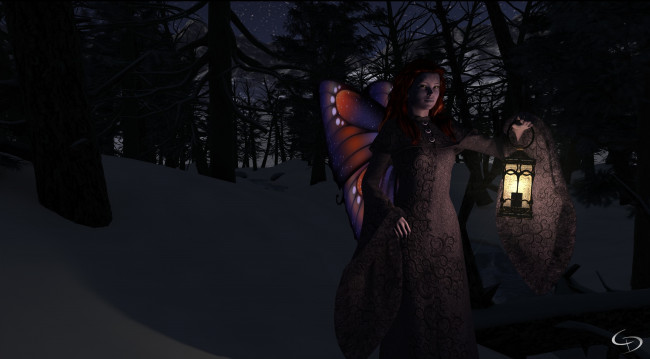 Обои картинки фото 3д графика, эльфы , elves, фон, взгляд, фея