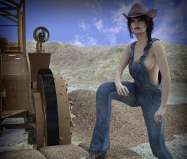 Картинка 3д+графика люди+ people фон взгляд девушка