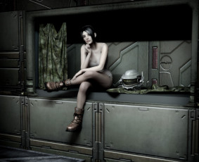 Картинка 3д+графика люди+ people фон взгляд девушка