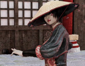 Картинка 3д+графика люди+ people фон взгляд девушка