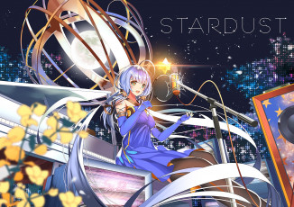 Картинка аниме vocaloid фон взгляд девушка