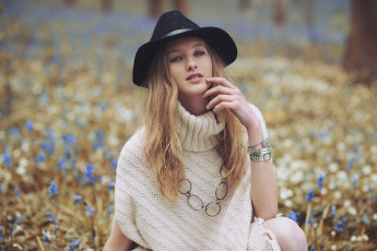 Картинка девушки -unsort+ блондинки взгляд лицо