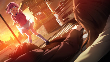 Картинка аниме grisaia+no+kajitsu девушка фон взгляд