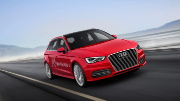 обоя audi a3 e-tron concept 2013, автомобили, audi, красная, 2013, concept, e-tron, a3