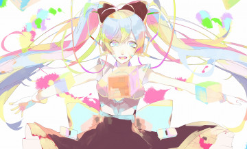 Картинка аниме vocaloid девочка