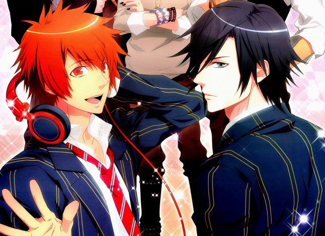 Обои картинки фото аниме, uta no prince-sama, парни
