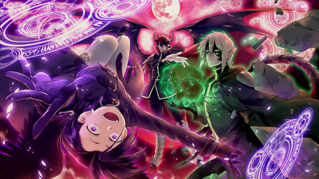 Обои картинки фото аниме, hataraku maou-sama, парни, демоны