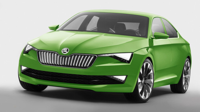 Обои картинки фото skoda vision c concept 2014, автомобили, skoda, c, concept, 2014, vision