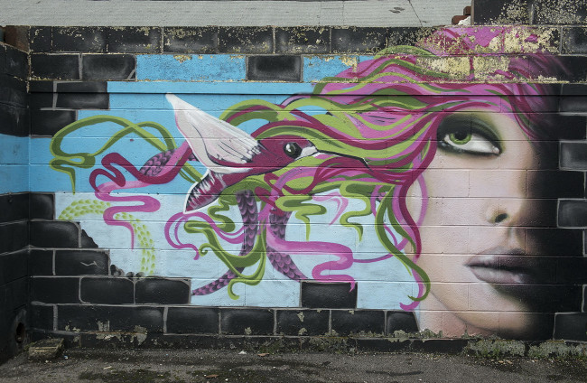 Обои картинки фото разное, граффити, стена