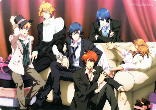 Обои картинки фото аниме, uta no prince-sama, парни
