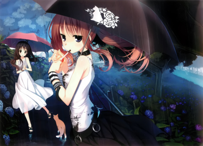 Обои картинки фото аниме, unknown,  другое, девочки