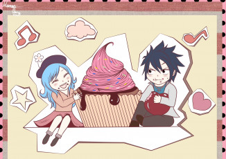 Картинка аниме fairy+tail грей джувия