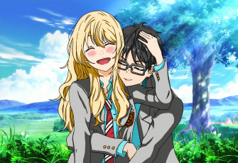 Картинка аниме shigatsu+wa+kimi+no+uso твоя апрельская ложь