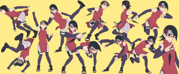 Картинка аниме naruto uchiha sarada
