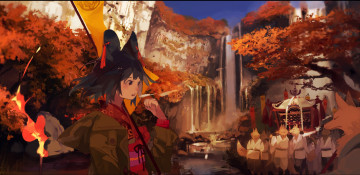 Картинка аниме животные +существа kukka