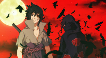 Картинка аниме naruto uchiha sasuke itachi