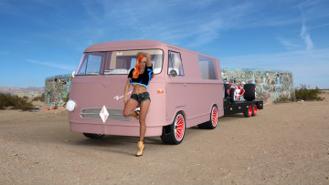 Картинка 3д+графика люди-авто мото+ people-+car+ +moto фон взгляд девушка