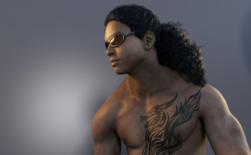 Картинка 3д+графика люди+ people парень фон взгляд