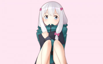 Картинка аниме eromanga-sensei девушка фон взгляд