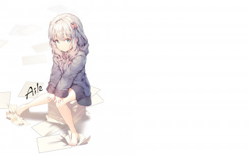 Картинка аниме eromanga-sensei девушка фон взгляд