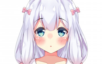 Картинка аниме eromanga-sensei взгляд девушка фон