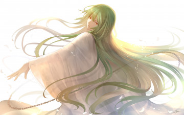 Картинка аниме fate stay+night девушка взгляд фон