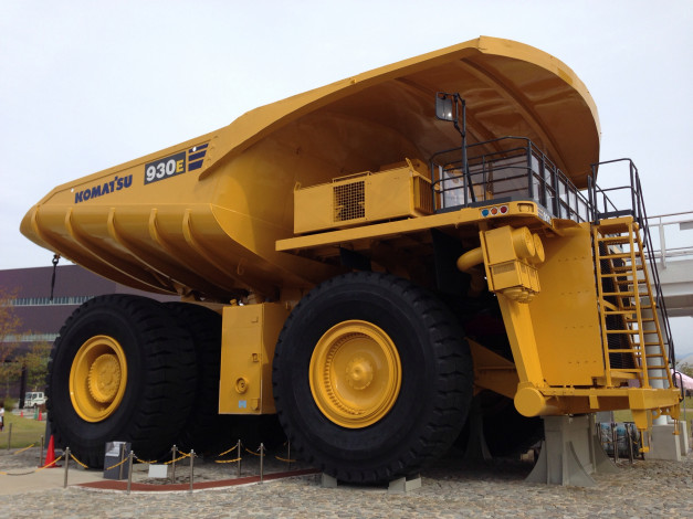 Обои картинки фото техника, строительная техника, самосвал, карьерный, 930e, komatsu