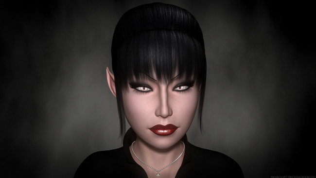 Обои картинки фото 3д графика, эльфы , elves, фон, взгляд, эльфийка