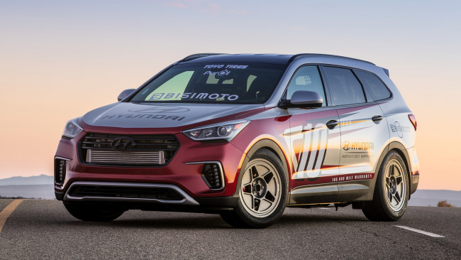 Обои картинки фото hyundai bisimoto santa-fast concept 2016, автомобили, hyundai, bisimoto, santa, -fast, concept, 2016