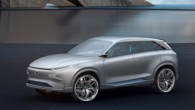 Обои картинки фото hyundai fe fuel cell concept 2017, автомобили, hyundai, fe, fuel, cell, concept, 2017